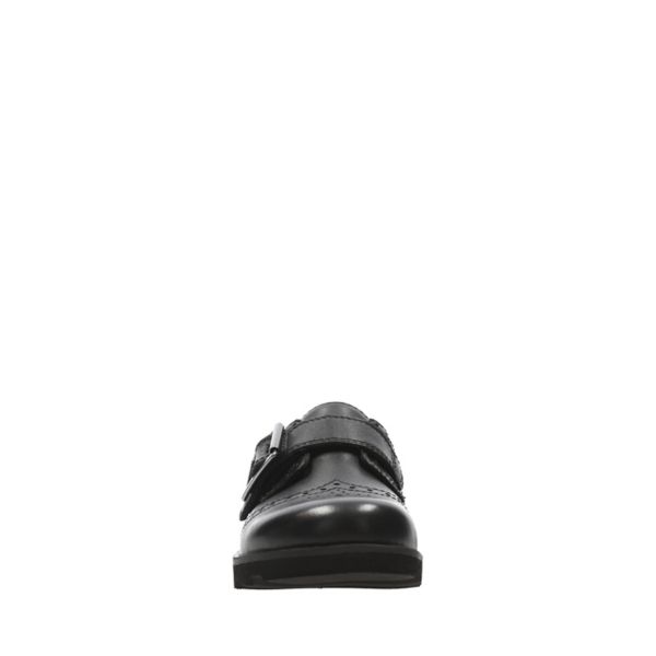 Clarks Girls Crown Pride School Shoes Black | CA-5984621